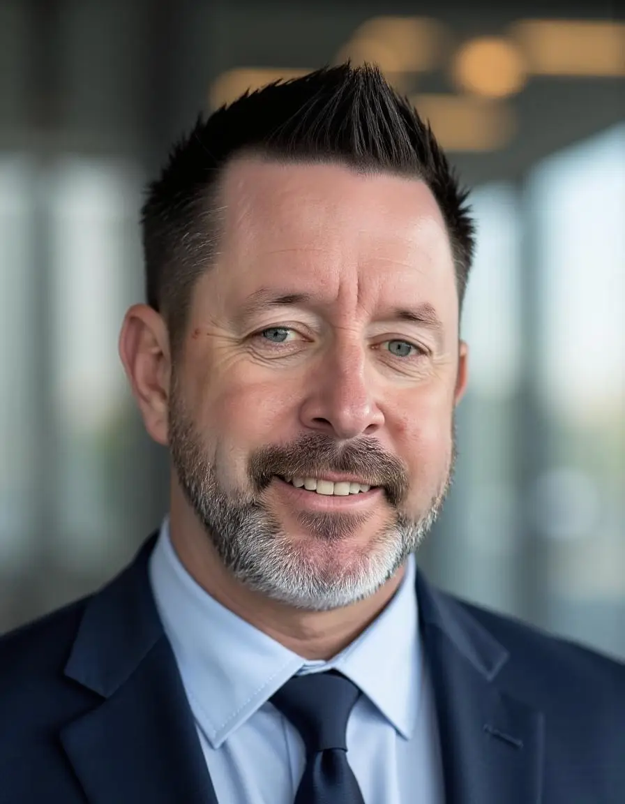 Eric Burg CEO of Burg Insurance man wearing a suite